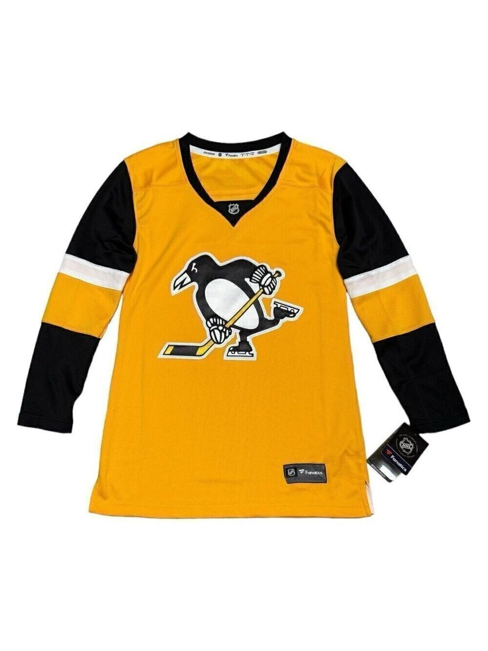 Womens Pittsburgh Penguins Fanatics NHL Breakaway Alternate Hockey Jersey Yellow